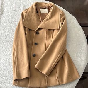 Beige Babaton Pea Coat, worn twice